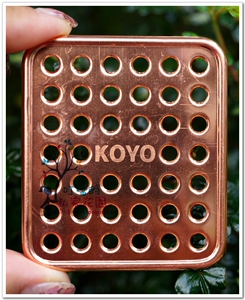 日本制造 纯铜 防虫底网 花盆底网 铜底网 铜盆垫  5片