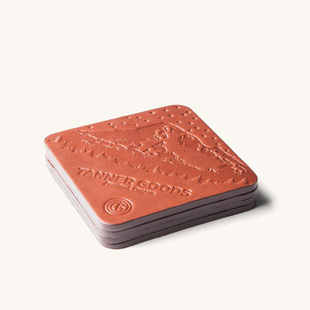 美国进口Tanner Goods 威士忌杯垫 鸡尾酒杯垫 啤酒杯垫 茶杯垫