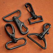 金属扣钩扣挂扣包扣男包配件五金扣 3.8cm2.5包包配件 五金 黑色