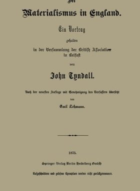 【预订】Der Materialismus in England: Ein Vo...