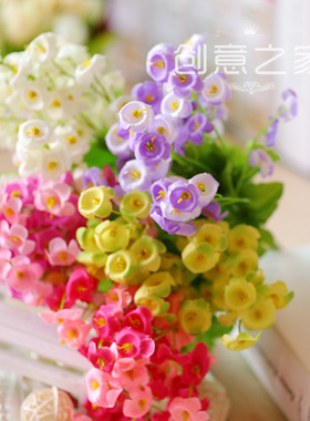 创意园道具 仿真花 拍摄道具风铃花 家居饰品花 仿真摄影背景道具