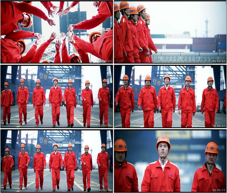 咱们工人有力量镜头一组高清实拍视频素材