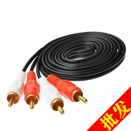 2/2 AV线2对2双莲花头音频线  发烧线材公对公电视音响功放连接线,影音电器,线材,淘宝优惠券,粉丝福利购,淘宝优惠卷