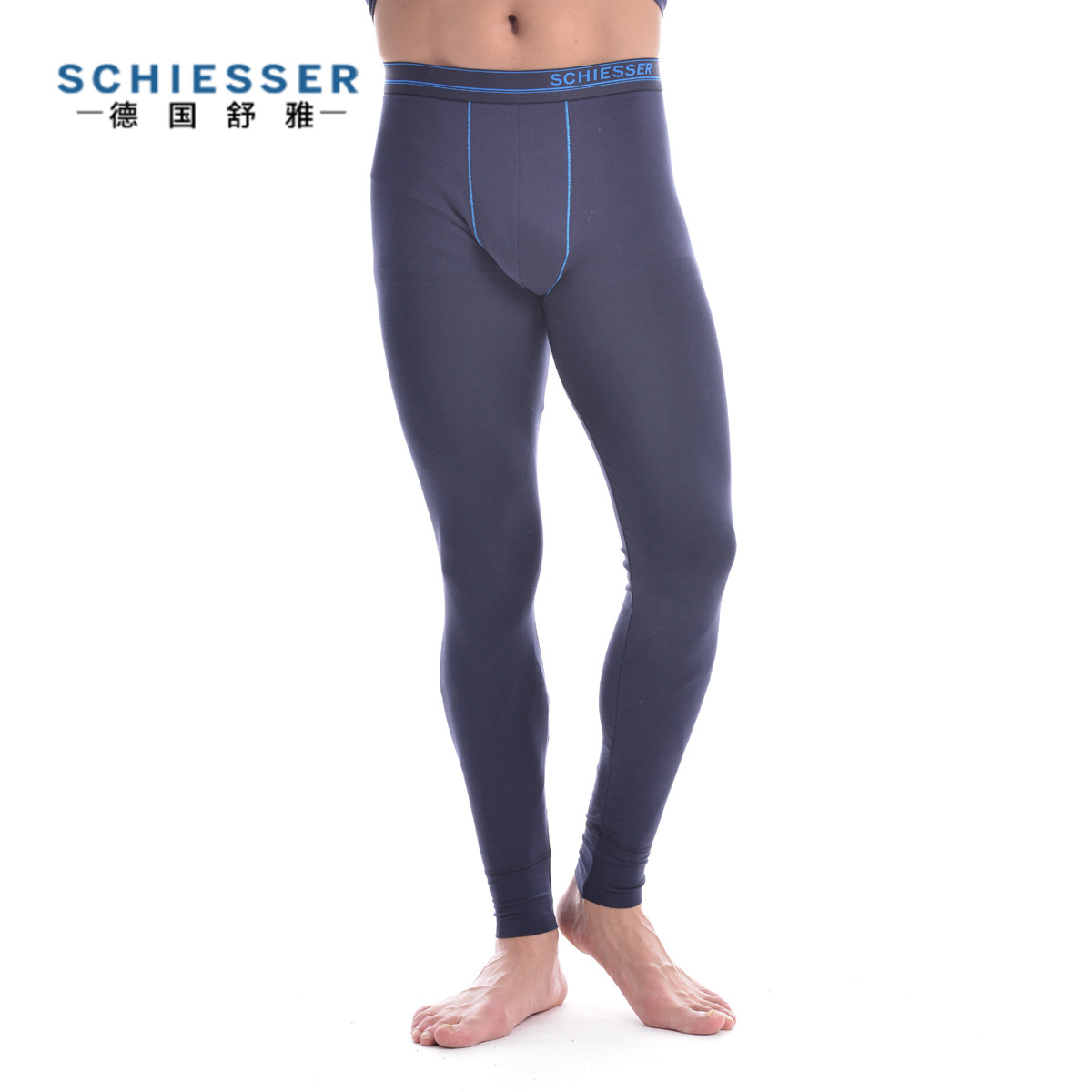 Pantalon collant SCHIESSER simple en coton - Ref 750189 Image 1