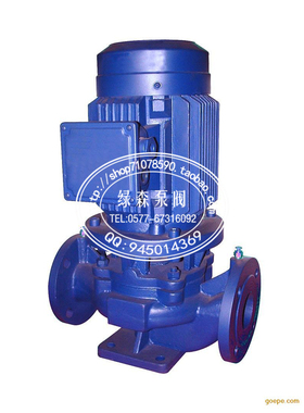 ISG80-160IA 上海IRG热水泵立式管道离心泵管道增压泵电机11KW