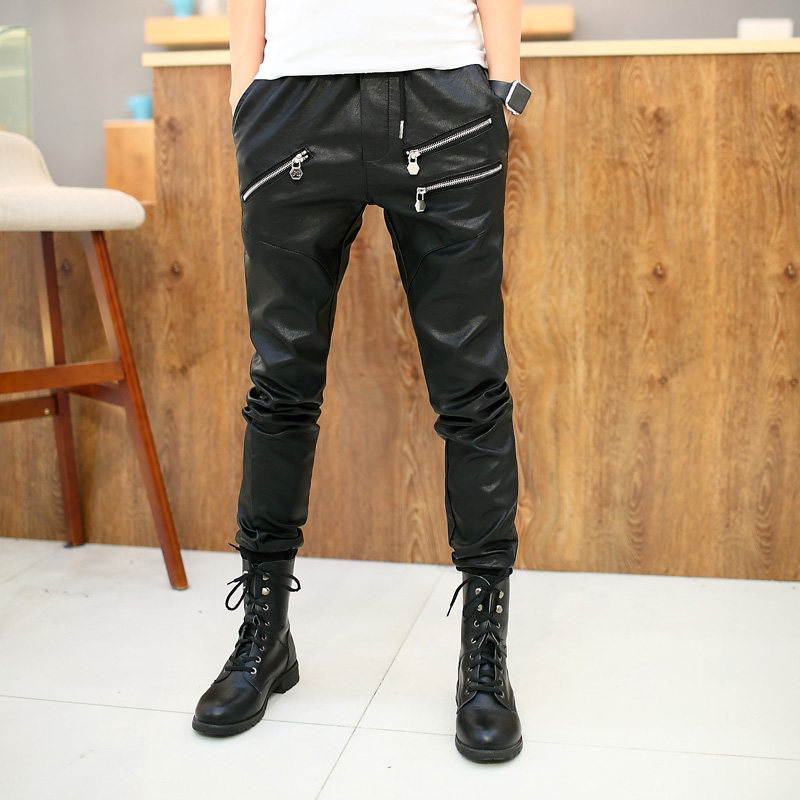 Pantalon cuir homme serré pour adolescent - Ref 1482963 Image 1