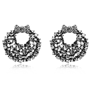 Mu-Mu accessories leisure time like sweet simple rhinestone-Stud female temperament, Japan and South Korea are hypoallergenic Korea earrings