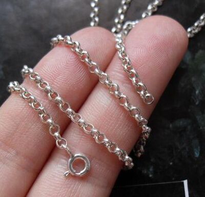 纯银曼谷手工原创设计风圆环项链