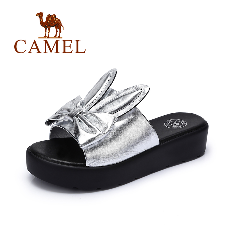 Sandales femme CAMEL   en couche de cuir premiere - Ref 2673554 Image 2