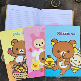 幼儿园小学生A5卡通小熊轻松熊单行本 甜美记事本 软面抄 笔记本