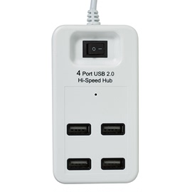 4口拓展usb分线器usb，高速带开关分，4集线器1.2米2.0hub1hub