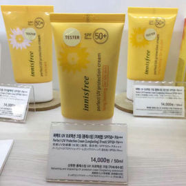 韩国innisfree悦诗风吟防晒霜spf50+清爽控油型混合油性肌