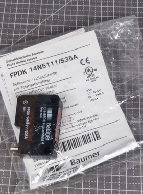议价Baumer堡盟 光电开关传感器 CH-8501 FPDK14N5111/S35A 瑞士