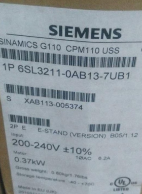 议价G110-CPM110变频器模块6SL3211-0AB13-7UB1