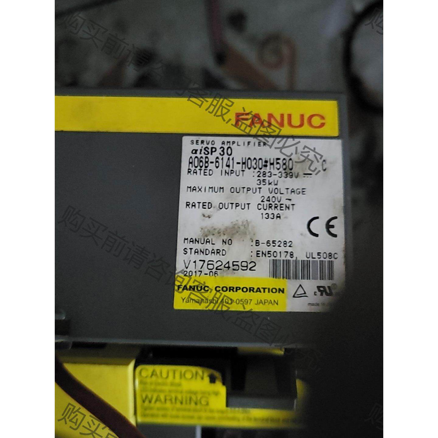 议价发那克主轴驱动器质量包好A06B-6141-H030 拍前询价