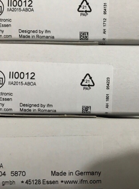 议价II0012. 电感式传感器 IIA2015-ABOA德国IFM易福门