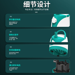 SQG鱼缸潜水吸粪泵小型底吸泵水循环过滤泵抽水泵小型底吸潜水泵