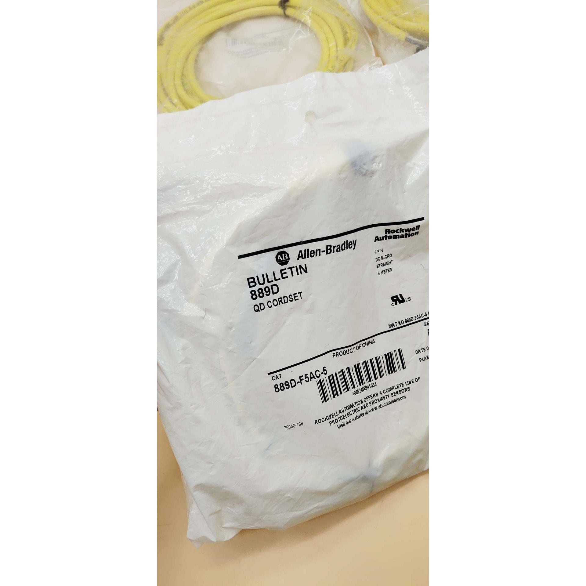 议价非标价889D-F5AC-5罗克韦尔AB传感器连接线5米假议价