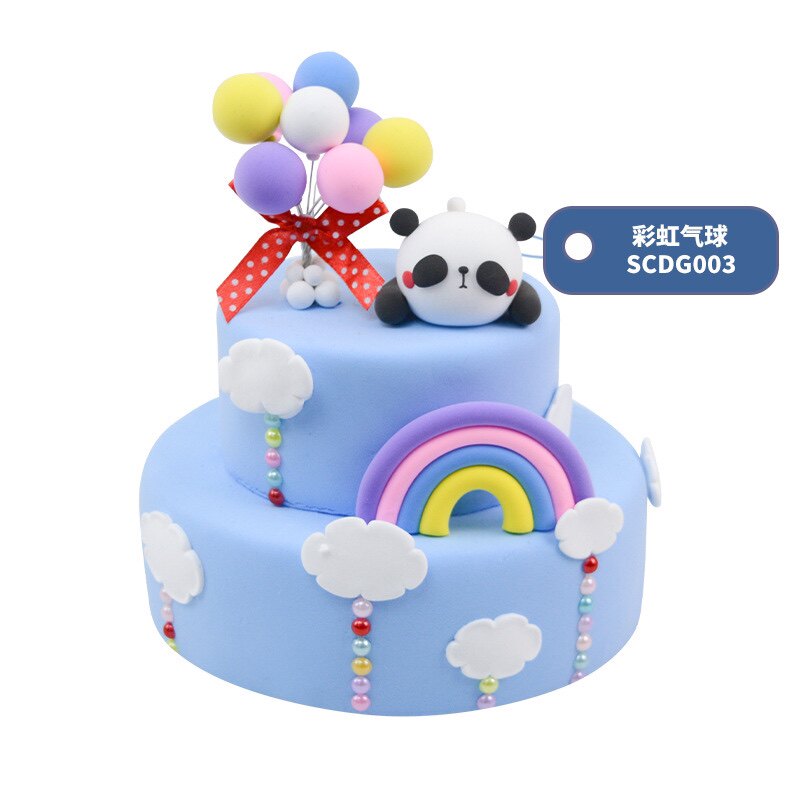 儿童泥手工材料益智可瑞乐泥太空diy粘土制作*双层玩具蛋糕雪花