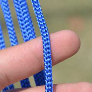 户外尼龙绳吊床 10股加粗网状便携式休闲吊床单人室内棉绳吊床