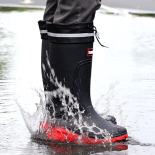 2024新款加厚雨鞋男款橡y胶厚款高中低长筒雨靴厨师防水鞋