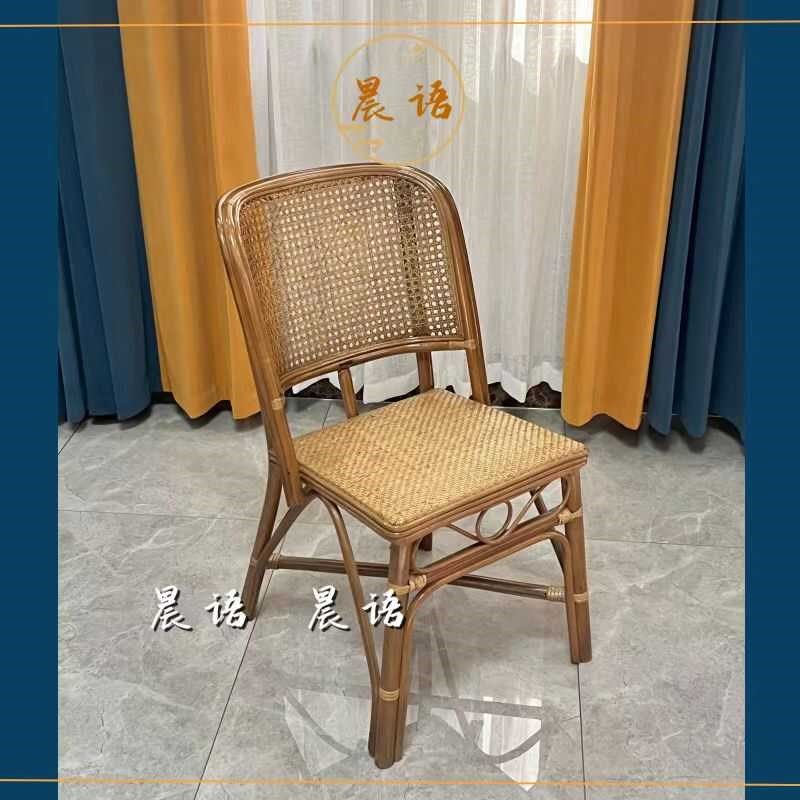 小藤椅子靠背椅天然藤编织家用餐椅儿童椅单人休闲阳台书房老人椅,住宅家具,阳台椅,淘宝优惠券,粉丝福利购,淘宝优惠卷