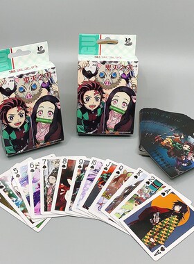 New Anime Demon Slayer Cosplay Playing Cards 54 Sheets Card