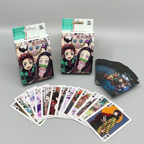 New Anime Demon Slayer Cosplay Playing Cards 54 Sheets Card