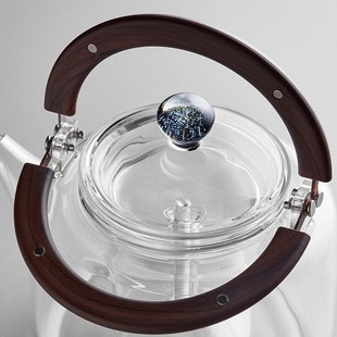 耐热玻璃蒸茶壶煮茶器加厚提梁烧水壶日式 新中式 电陶炉家用壶
