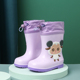 雨靴 3岁小学生防滑松紧小童跳泥坑2岁宝宝水鞋 儿童雨鞋 男童女童1