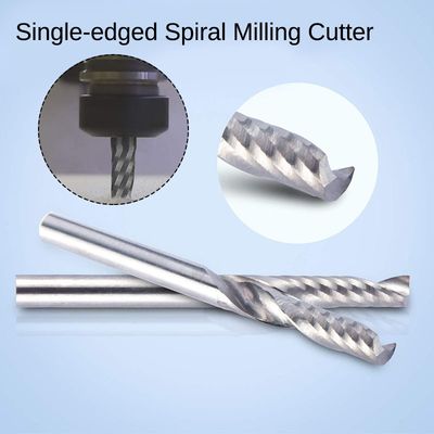 10pcs 1/8 CNC Bits Single Flute Spiral Router Carbide End Mi