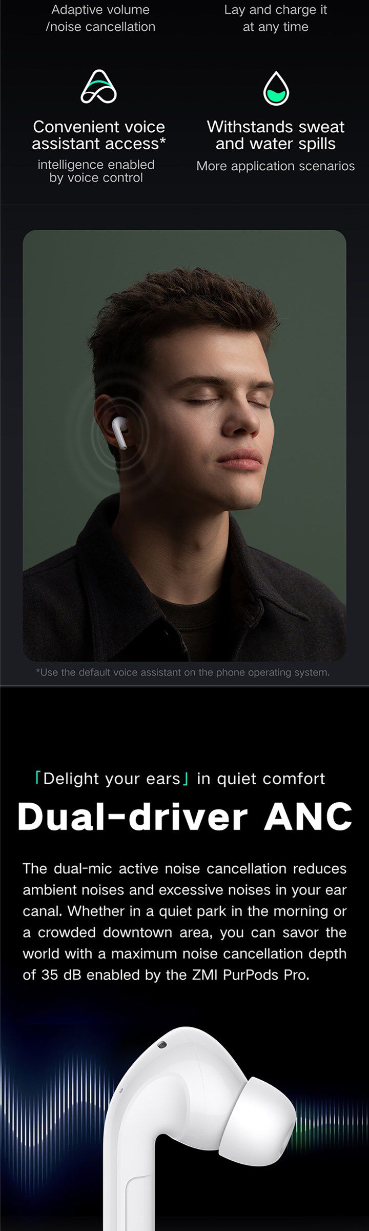Для цветных металлов 速发zmi purpods pro tws wireless earphonesn chinese version