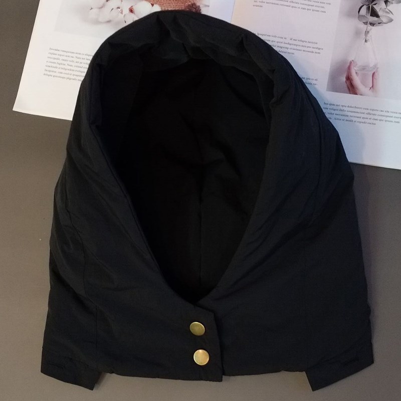 配羽绒服的帽子单买假领子配件可拆卸H加装单独衣服棉服连帽外搭