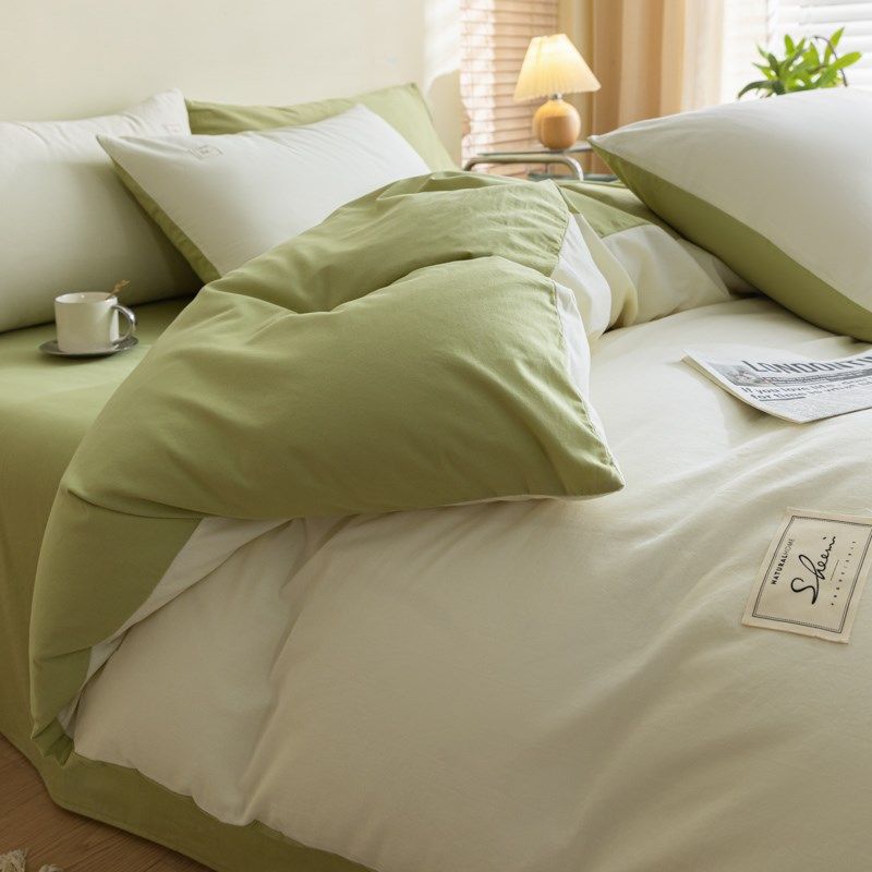 简约全棉水洗棉被套单件150x200x230单双人被罩四件套被芯套,床上用品,被套,淘宝优惠券,粉丝福利购,淘宝优惠卷