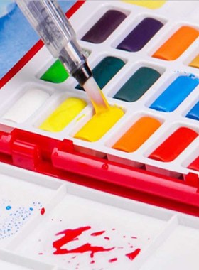 德国576048固体水彩颜料48色套装水彩画手绘