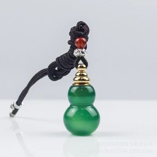 空心幸运o瓶朱砂精油救心丸舍利香水精油葫芦瓶吊坠 玛瑙玉髓新款