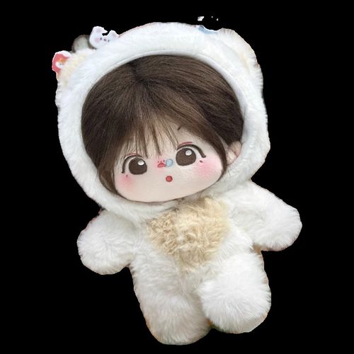 新品20cm厘米棉花娃娃毛绒连体服玩偶公仔小海狸露比猪可爱睡衣