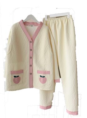 月子服秋冬天产后纯棉哺乳孕妇睡衣女春秋款季空气棉家居服装喂奶