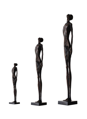 抽象大型落地人物雕塑摆件售楼处酒店大堂过道走廊W艺术装饰品摆