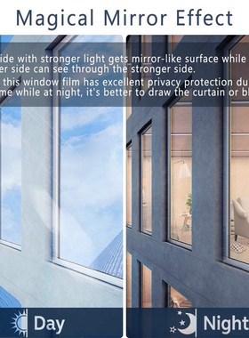 LCKYYJ Window Tint, Privacy One Way Mirror Film House Home G