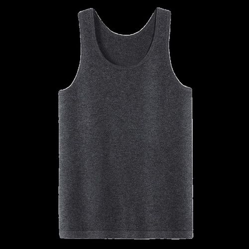 男士羊绒背心100纯山羊绒贴身套头圆领修身针织秋冬 纯色保暖马甲