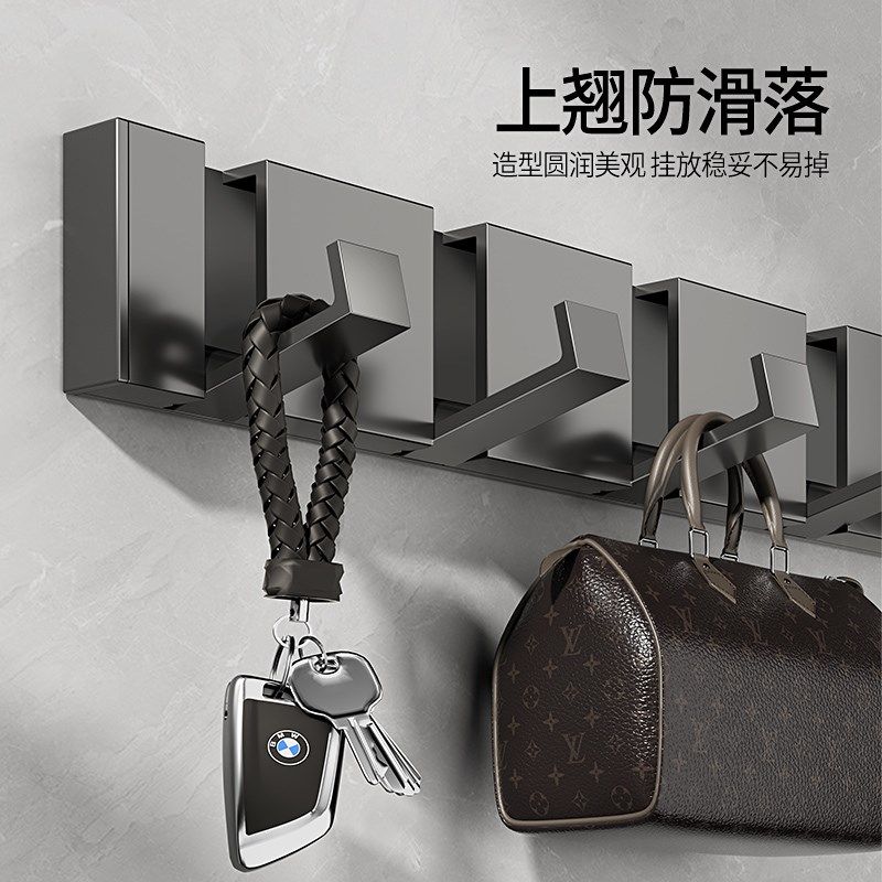 免打孔隐形挂钩浴室墙上壁挂进门后挂衣架入户玄关卧室折叠挂衣钩,家装主材,挂钩/挂衣钩,淘宝优惠券,粉丝福利购,淘宝优惠卷