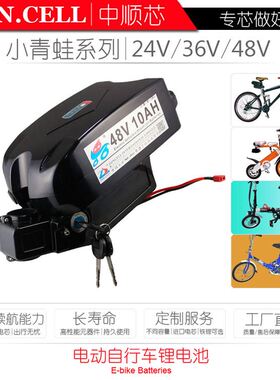 。中顺芯24V6V48小V51V青蛙电动自行车改装代步助力车山地车锂电