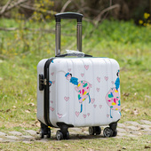 定做LOGO16寸行李箱女小号拉杆旅行箱万向轮18寸迷你登机箱皮箱男