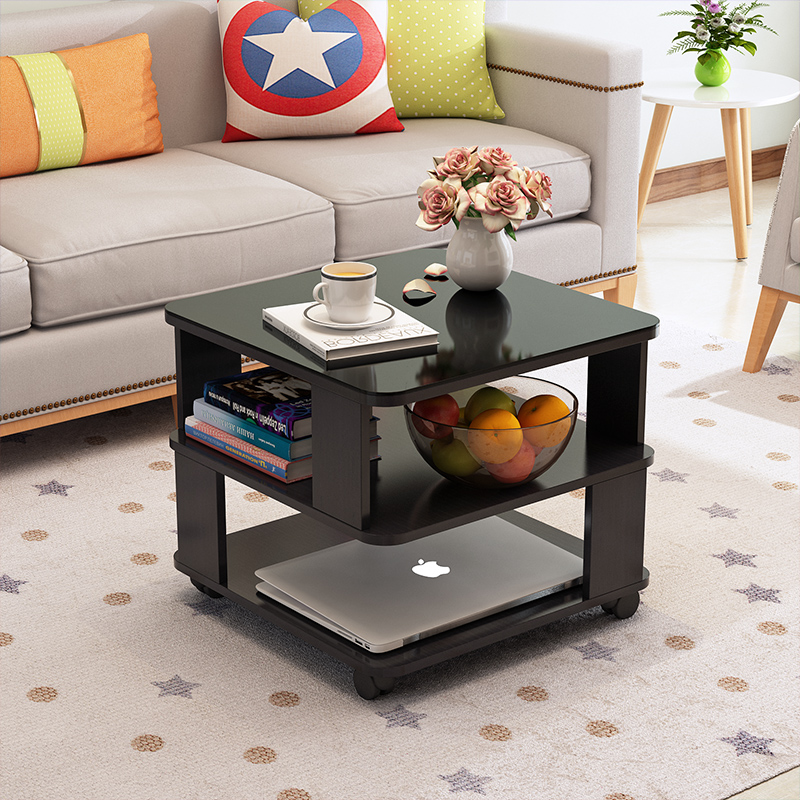 现代简约小茶几边角桌客厅迷你角柜沙发边柜玻璃边几角几卧室边桌