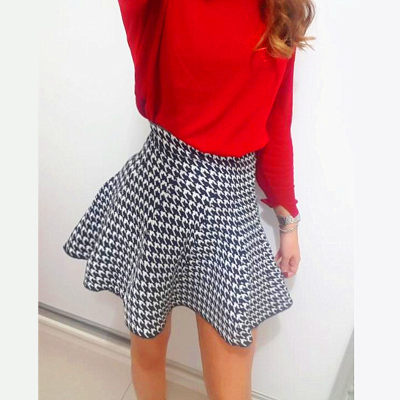 推荐Spring Autumn Korean Women Skirt Knitting Woolen Midi Sk