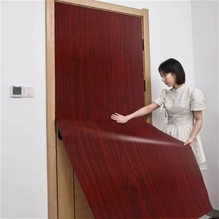 门贴纸木门翻新自粘整张防v水加厚贴门壁纸仿木旧门框改造木纹贴