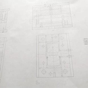 手绘图纸减速器铅笔零件图代画实训测绘手工模具装配CAD装配机械