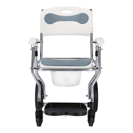 瘫痪老人坐便椅带轮洗澡椅家用结实可摺叠厕所凳子孕妇专用坐便器