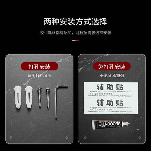 【折扣价】铜拉丝金色浴巾架单双毛巾杆置物架五金卫生间浴室挂件